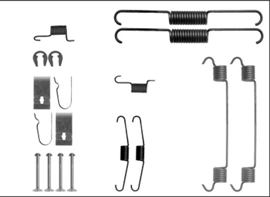 HELLA PAGID Lisakomplekt, Piduriklotsid 8DZ 355 205-881